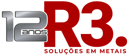Logo R3 Soluções em metal 12 anos R3-6